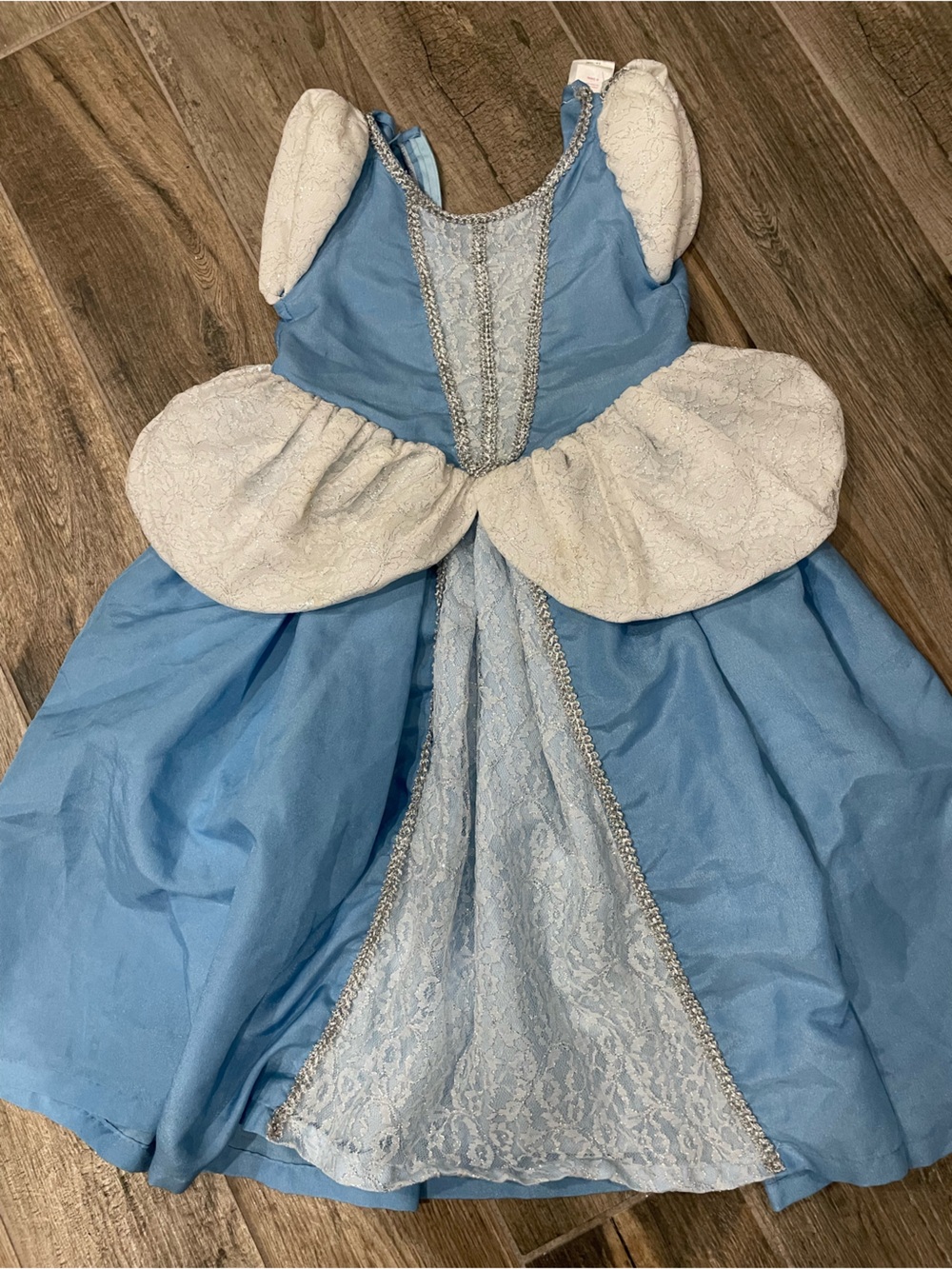 Disney Princess Cinderella  Light Blue and white lace Costume Dress and shoes